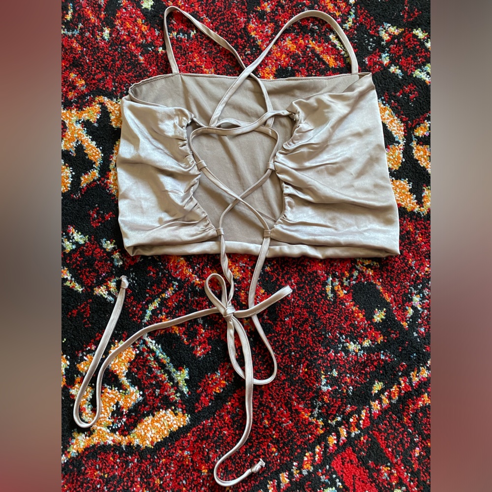 Forever 21 Silky Champagne Color Size M Top